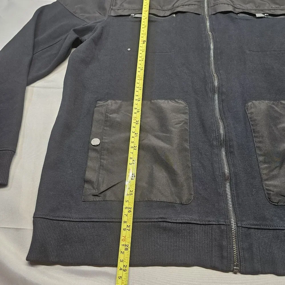 Calvin Klein , Mens Lightweight Matte Bomber Jacket RN# 36543 Black Brown‎ 2XL